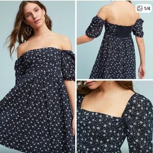 ANTHROPOLOGIE BY MAEVE BABYDOLL EYELET
FLORAL DRESS Size: 6